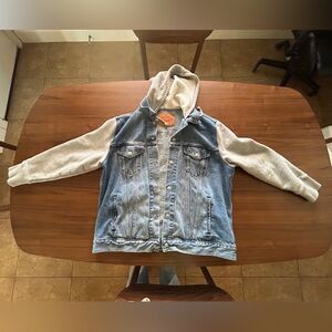 Levi Jean jacket hoodie.